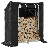VidaXL Brennholzregal mit Regenschutz 100,5x40,5x110,5 cm