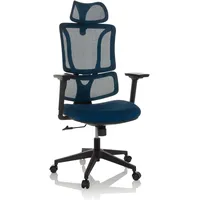 MyBuero ERGOMY Drehstuhl Stoff Blau
