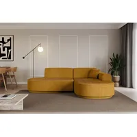 Altdecor Ecksofa in L-Form MARI-L1 - 243x171x79,5 cm Senfgelb