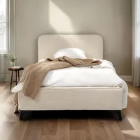Idimex Polsterbett VIRETTA 90x200 in weiß - Einzelbett mit
