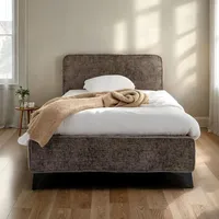 Idimex Polsterbett VIRETTA 90x200 in grau - Einzelbett mit