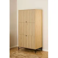 Actona Garderobenschrank Albany Holzoptik Braun Eiche