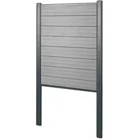 MCW WPC Sichtschutz 100 x 122 cm grau 2