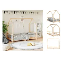 VidaXL Kinderbett 80 x 160 cm Kiefer massiv braun