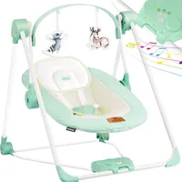 Kidiz KIDIZ® Babywippe Babyschaukel mit 5 Geschwindigkeitseinstellungen zusammenklappbarer Baby