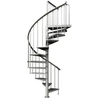 DOLLE Außenspindeltreppe Gardenspin mit Metallstufen Ø 125 cm Höhe