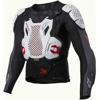 Alpinestars Honda Bionic Plus V2, Protektorenjacke - Schwarz/Weiß/Blau/Hellrot -