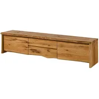 Massivmoebel24 PURE OAK TV-Lowboard 220x45x50 cm Beige Massivholz
