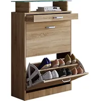 VCM Schuhschrank »Braso«, 2 Klappen schmale Schublade praktische Ablage