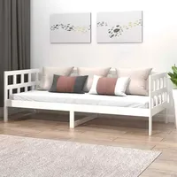 VidaXL Tagesbett Weiß Massivholz Kiefer 90x190 cm