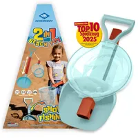 Donic Schildkröt Schildkröt 970248 - BeachToy Set 2in1, Schaufel+Kescher,