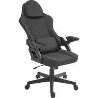 Deltaco Gaming chair in black with soft linen fabric