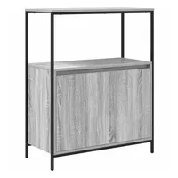 VidaXL Badschrank mit Regalen Grau Sonoma 76,5x35x95 cm