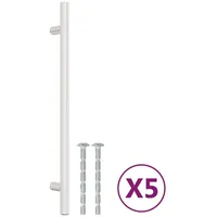VidaXL Möbelgriffe 5 Stk. Silbern 192 mm Edelstahl
