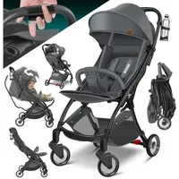 Kidiz Kinderwagen Premium Grau/Schwarz