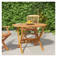 VidaXL Gartentisch Klappbarer Gartentisch 90x75 cm Massivholz Akazie Bistrotisch