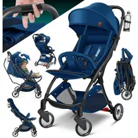 Kidiz Kinderwagen Blau/Schwarz
