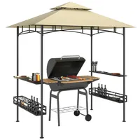 Outsunny Grillpavillon - 240Lx150Wx257Hcm - Beige