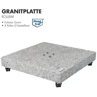 Doppler Granitplatte Rollbar 140 kg Granit 80 x 80
