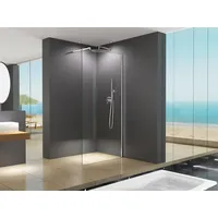 Buylando LiLy 80x200 cm Walk in Duschwand Klarglas