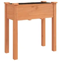 VidaXL Pflanzkübel mit Einsatz Braun 71x37x76 cm Massivholz Tanne