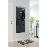 Moebel-direkt-online Wandgarderobe Aisha Schwarz