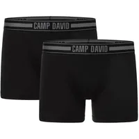 Camp David Boxershorts 2er Pack casual in Schwarz M