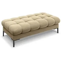 Micadoni Bank, Beige, Textil, 2-Sitzer, 133x41x62 cm, Hergestellt in