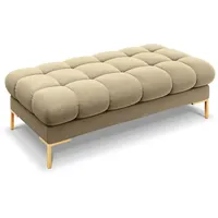 Micadoni Bank, Beige, Textil, 2-Sitzer, 133x41x62 cm, Hergestellt in