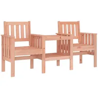 VidaXL Gartenbank Massivholz Douglasie mit Tisch 2-Sitzer