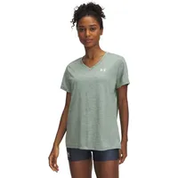 Under Armour Damen Shirt TECH SSV- TWIST, SILICA GREEN,