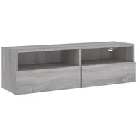 VidaXL TV-Wandschrank Grau Sonoma 100x30x30 cm Holzwerkstoff