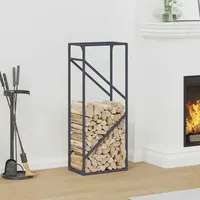 VidaXL Brennholzregal Anthrazit 40x25x100 cm Kaltgewalzter Stahl