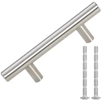 VidaXL Möbelgriffe 10 Stk. Silbern 64 mm Edelstahl