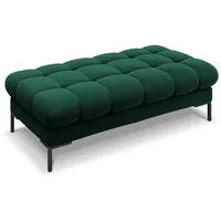 Micadoni Bank, Grün, Textil, 2-Sitzer, 133x41x62 cm, Hergestellt in