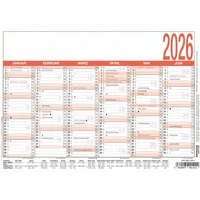 Zettler Arbeitstagekalender 904 A5 21x14,8cm 2026,