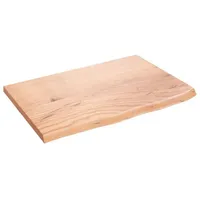 VidaXL Waschtischplatte Hellbraun 60x40x2 cm Massivholz Behandelt