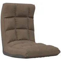 VidaXL Bodenstuhl Faltbar Taupe Stoff