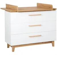 Roba Wickelkommode 117 x 104 x 41 cm weiß/goldeiche