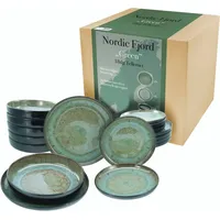 CreaTable »Nordic Fjord (18-teiliges Teller Set, Green)