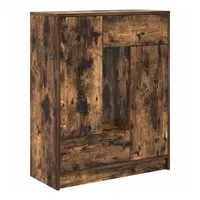 VidaXL Sideboard mit Schubladen und Türen Räuchereiche 73x31x90 cm