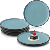 Sänger Dessertteller, blau Stein, 6-teilig, Rund, kratzfest, Essen |