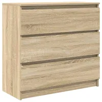 VidaXL Sideboard Sonoma-Eiche 80x35x76 cm Holzwerkstoff