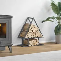 VidaXL Brennholzregal Anthrazit 50x25x60 cm Kaltgewalzter Stahl