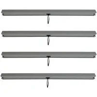 MCW Seitenwand Für Pergola L46 4er Anthrazit 3x3m