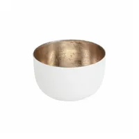 Cr8 A Gift Gift Company Madras, Windlicht, S, Weiss/nudegold