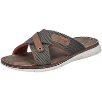 Rieker Herren 21340 Pantolette, Grün, 44 EU