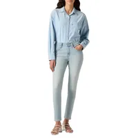Levi's 721 High Rise Skinny aus leichtem Bleached Denim
