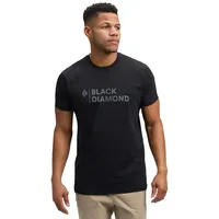 Black Diamond Mini Stacked Kurzarm-t-shirt - Black - S