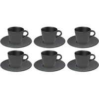 Villeroy & Boch Kaffeetasse 0,15 l Schwarz 6 St.